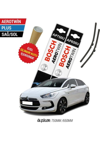 Citroen Ds5 2013 Model Silecek Takımı Ön Bosch Aerotwin Plus