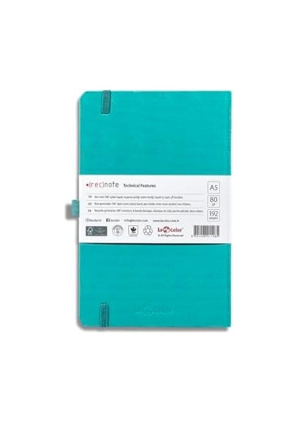 Tarihsiz Klasik Defter Rec 13X21 Çizgili Yeşil Desenli modelleri