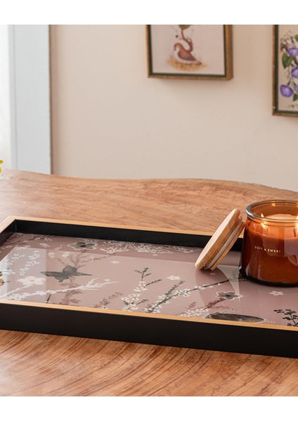 Spring Dekoratif Tepsi 31X46 cm Beyaz