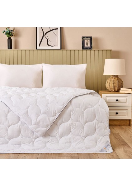 Soft Antistress Tek Kişilik Yorgan - Beyaz - 155X215 cm