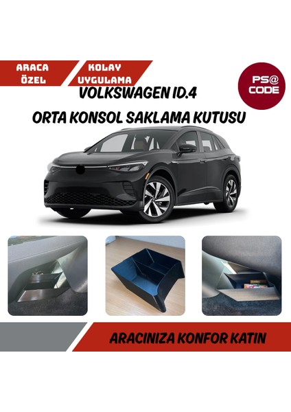 Volkswagen Id.4 2021 -2025 Arası Orta Konsol Saklama Kutusu