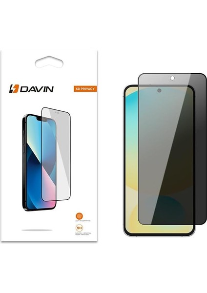 Galaxy Ile Uyumlu S24 Fe 5d Privacy Cam Ekran Koruyucu, Siyah