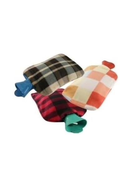 2 Litre Sıcak Su Torbası | Kılıflı Desenli, Peluş Kılıflı, Desenli, Isıyı Uzun Süre Koruyan Kauçuk Torba