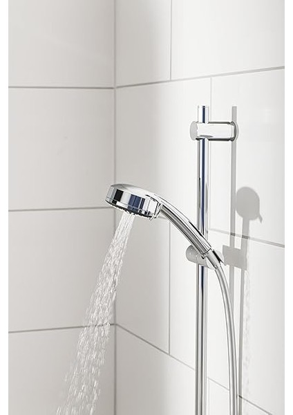 Vitalio Comfort 100 Quickfix El Duşu, 4 Akışlı, Su Tasarruflu, Kireç Önleyici Sistem, Duş Başlığı, Krom, 26094000 fırsatları
