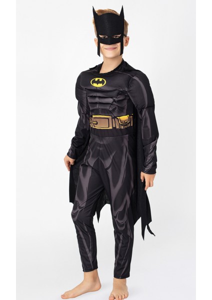 Batman Kostümü Kaslı Lisanslı