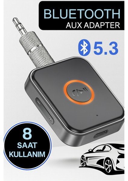 Kablosuz Bluetooth 5.3 Jack Aux Araç Ses Aktarım Kiti Adaptörü Bluetooth Dönüştürücü fiyatları