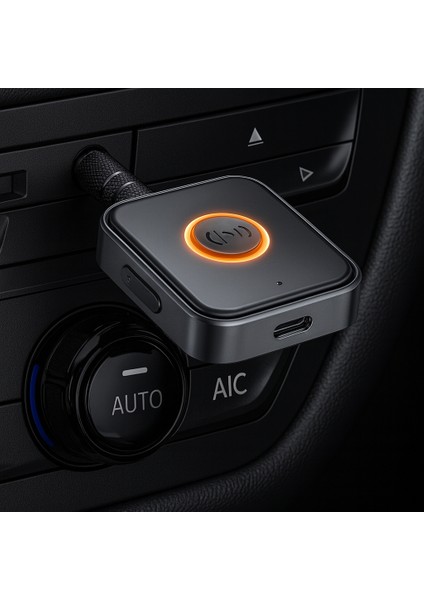 Kablosuz Bluetooth 5.3 Jack Aux Araç Ses Aktarım Kiti Adaptörü Bluetooth Dönüştürücü indirimleri