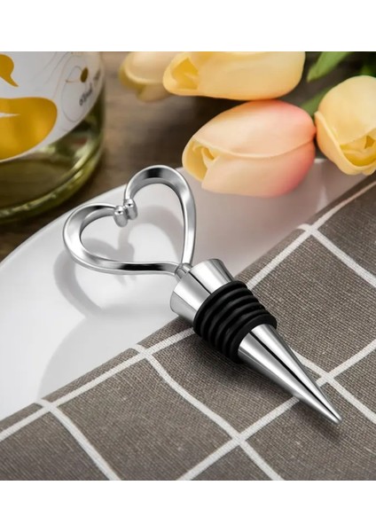 2 Adet Fiyatıdır Kalp Şeklinde Şarap ve Şampanya Tıpası Mutfak ve Yemek Dekoru modelleri