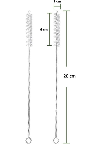 Pipet Temizleme Fırçası 3 Adet Birden modelleri