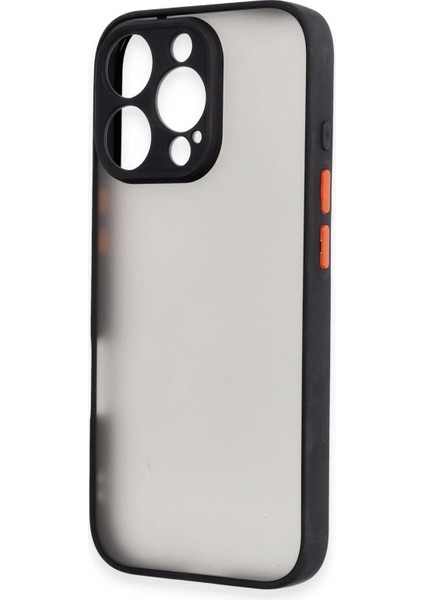 Apple iPhone 16 Pro Kılıf Montreal Silikon Kapak - Siyah