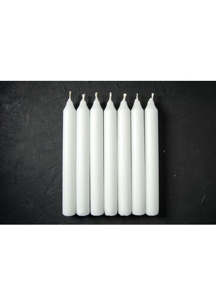 40 Adet 10 cm Beyaz Mum, Bakkal Mumu, Uzun Yanma Süresi, Düğünler ve Özel Günler Için Ideal, Eşit ve Temiz Yanış