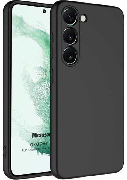 Galaxy S23 Için Kılıf Groovy Soft Siyah [galaxy S23 ile Uyumlu Kılıf - Siyah]
