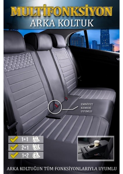 Honda Legend Deri Oto Koltuk Kılıfı Ön Arka Set Plus Serisi Füme Scr fiyatları