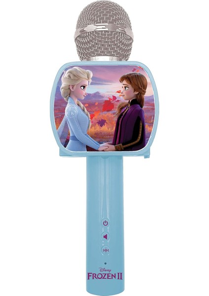 Dondurulmuş 2 Anna Olaf Ses Değiştirme Fonksiyonlu Bluetooth Mikrofon, Telefon Kılıfı Dahil, Dahili Hoparlör, Mavi, MIC240FZ