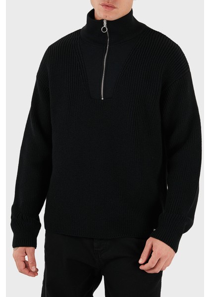 Yün Karışım Regular Fit Dik Yaka Sweat Erkek Sweat LB25FWCLAMUSW modelleri