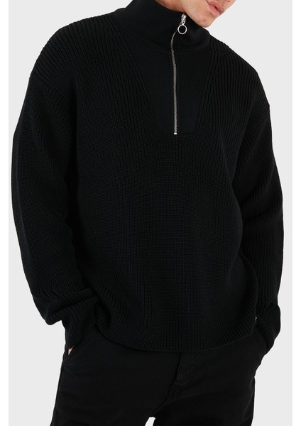 Yün Karışım Regular Fit Dik Yaka Sweat Erkek Sweat LB25FWCLAMUSW fırsatları