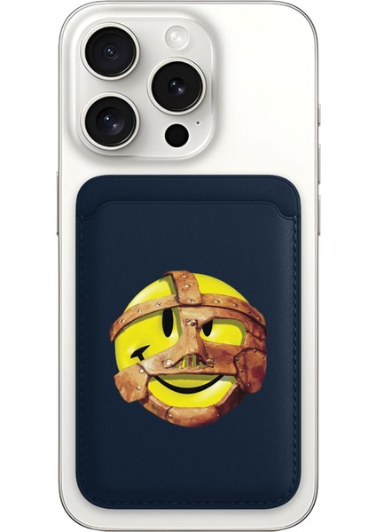 iPhone 11 12 13 14 15 16 17 Pro Max Plus Air Magsafe Mıknatıslı Lacivert Kartlık Emogy