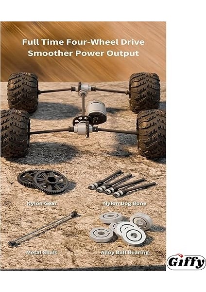 Kumandalı 50 Km/hız Yapan Rc Araba, Suv 4x4 Full Iç Metal Kasa Şarjlı Fonksiyonlu Dev Araba fırsatları