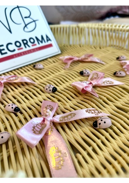 20 Adet Kız - Erkek Yeni Doğan Bebek Hediyelik Fiyonk | Baby Shower | Hoşgeldin Bebek Süsleri |