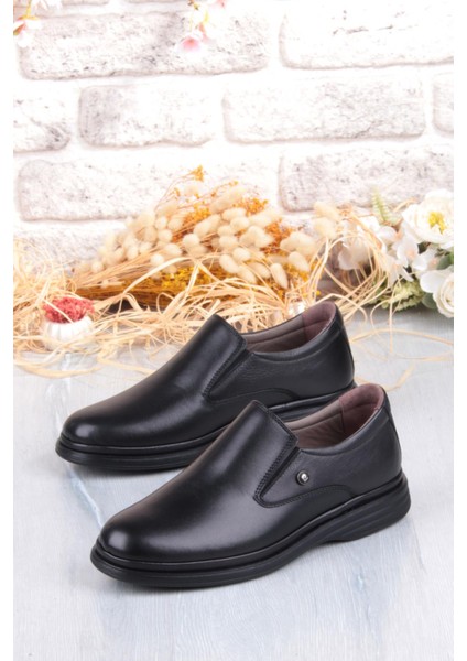 146404 Lastikli Comfy Orijinal Ürün Rahat Yumuşak Hakiki Deri Erkek Ayakkabı fırsatları