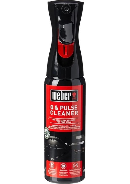 Q & Pulse Temizleyici 300 Ml, Weber Q ve Pulse Modellerinin Dış Yüzeylerini Temizlemek Için Ince Sis Spreyi, Biyolojik Olarak Parçalanabilir, Tehlikeli Madde Içermez (17874)