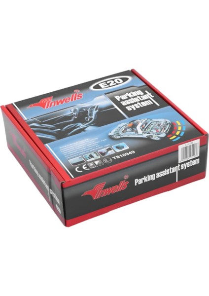 22MM E20 Sesli Park Sensörü 4 Lü Siyah Geri Vites Park Destek Sistemi Araç Park Sensörü Seti fiyatları