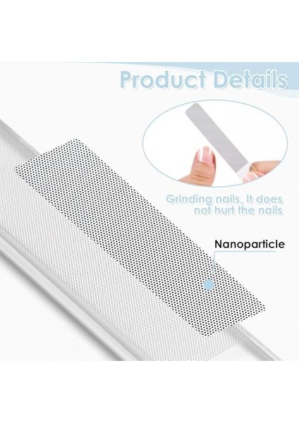 Caıhınıer Nano Cam Tırnak Törpüsü, Manikür Cam Törpü, Tırnaklar Için, Doğal Tırnak Törpüsü, Cam Tırnak Törpüsü, Ince Taneli – Koruyucu Kılıflı Tırnak Bakımı, Kolay Temizlik Için Yıkanabilir (1 Adet)