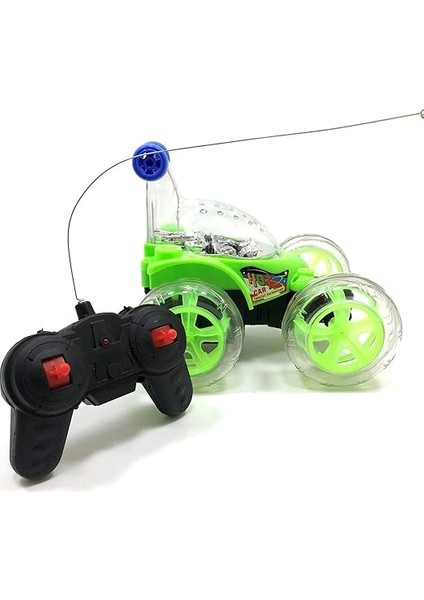 Kumandalı Işıklı Çılgın Akrobat Araba 360 Derece Dönen Tekerlekler Işıklı Büyük Boy modelleri