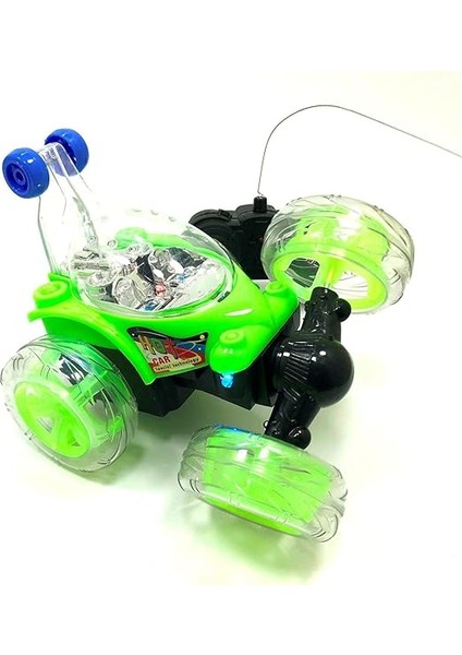 Kumandalı Işıklı Çılgın Akrobat Araba 360 Derece Dönen Tekerlekler Işıklı Büyük Boy fırsatları