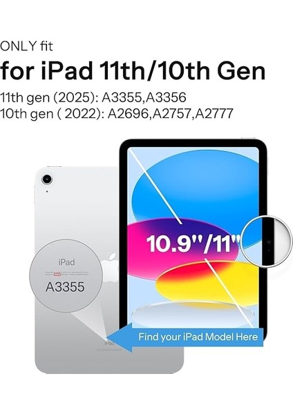 Klavye Kılıfı iPad (A16) 11. Nesil 11 Inç 2025/IPAD 10. Nesil 10,9 Inç, Manyetik Çıkarılabilir Bluetooth Almanca Qwertz Klavye, Kalem Tutuculu ve Fareli, Pembe fiyatları
