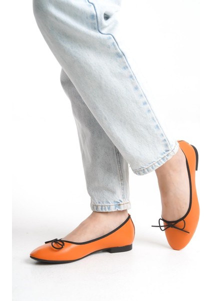 Palm Turuncu Cilt Extra Yumuşak Kadın Babet modelleri