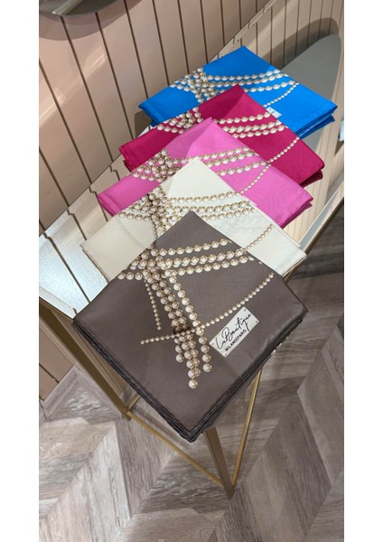 Yeni Sezon Twill Ipek Eşarp 1808-02 modelleri