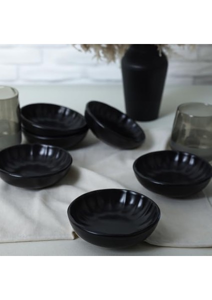 Mat Siyah Çerezlik/sosluk 12 cm 6 Adet 956 modelleri