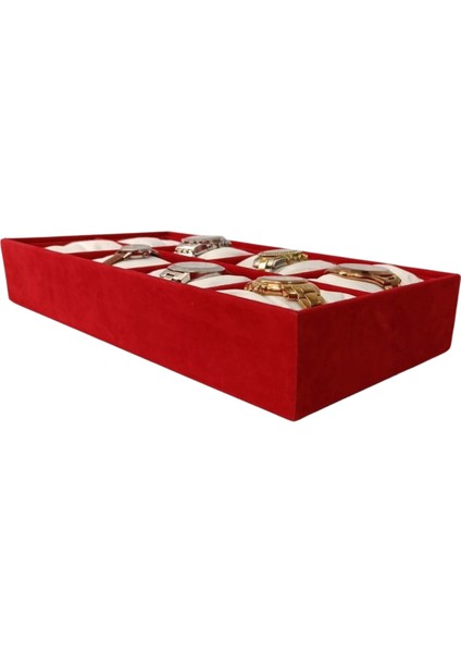 Anfora Kumaş Kaplama Ahşap 8'li Saat Kutusu fiyatları