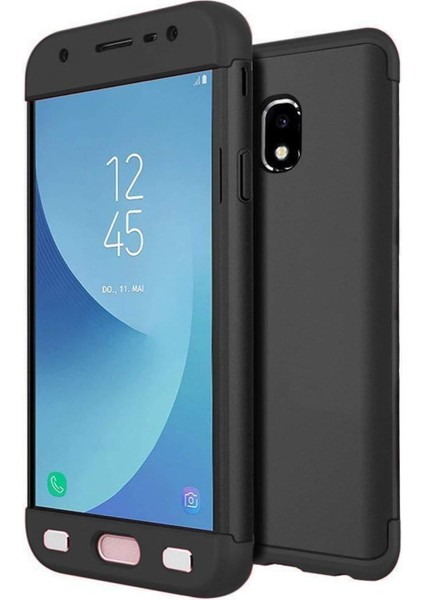 J5 Pro Için Kılıf Dip 360 Protective Siyah [ J5 Pro ile Uyumlu Kılıf - Siyah]