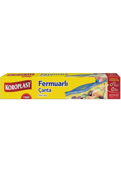 Fermuarlı Çanta Büyük Boy 10'lu