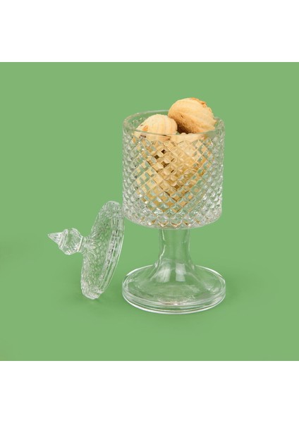 Glass Espina Kapaklı Kurabiyelik - Şeffaf - 280 ml fiyatları