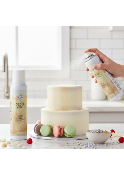 Sedef Metalik Sprey Gıda Boyası 150 ml – Pasta, Tatlı ve Çikolatalar Için Parlak Sedef Efektli Renk modelleri