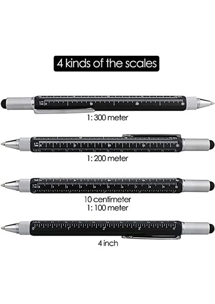 Çok Fonksiyonlu - 6'ları 1 Arada - Çok Fonksiyonlu ve Sağlam Kendın Yap Tornavida, Stylus, Seviye Kabarcığı, Cetvel ve Phillips Düz Başlı Uç, Erkekler ve Kadınlar Için Harika Hediye fiyatları