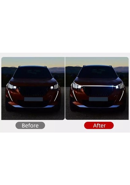 Drl Ön Kaput Gündüz Ledi App ve Kumanda Kontrol 1.5 Metre Rgb LED Şerit Golf 8 Dizayn