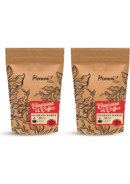 Homm Bitkisel Guarana Kahve 30 Adet Ikili Özel Set