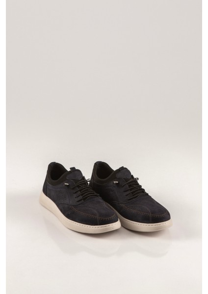 Erkek Nubuk Deri %100 Deri Ayakkab? Lastikli Ayakkab? Krem/lacivert Ayakkab? Spor Klasik Ayakkab? modelleri