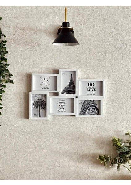 Ahşap 6'lı Resim Çerçevesi