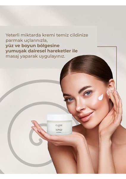 Cúre De La - Anti-Aging Yüz Kremi - Kolajen & Kafein & Peptit Kompleks & Aloe Vera