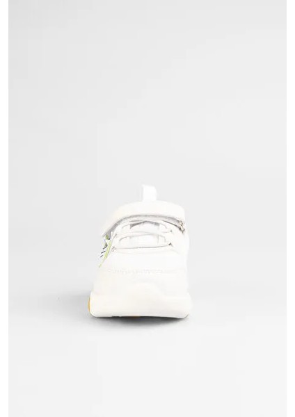 Number Işıklı Phkon Hafif Taban Cırtlı Çocuk Spor Ayakkabı Beyaz Yeşil modelleri