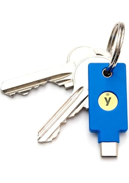 Y-400 Security Key C Nfc - USB ve Nfc Güvenlik Anahtarı, Iki Faktörlü Kimlik Doğrulama, Usb-C Bağlantıları Için Uygundur ve Desteklenen Nfc Mobil Cihazlarla Çalışır, Mavi fiyatları