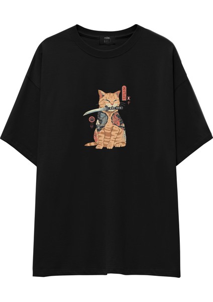Catana Oversize Tişört - Siyah