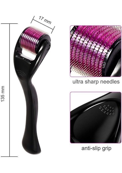 Jouis Dermaroller Titanyum Mikro Iğne Dermaroller, Yüz Için Cilt Bakımı, Yüz Kırışıklıklarına, Saç Dökülmelerine, Çatlaklara Karşı, Saç Büyümesi Için, Mikro Iğne Dermaroller Kiti, Kılıflı, 1,0 mm modelleri