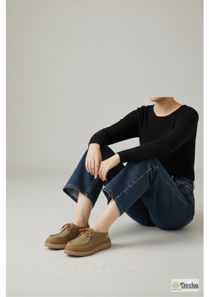 Kadın Hakiki Deri Ortopedik Kalın Taban Kışlık Günlük Ayakkabı M26/KA7025 indirimleri