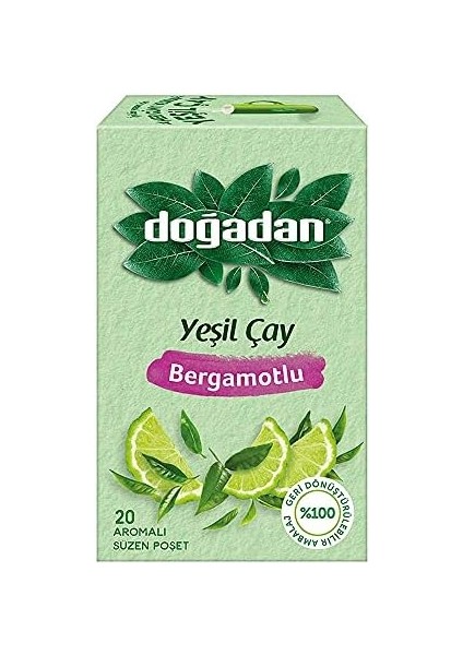 Doğadan Bergamot Aromalı Yeşil Çay